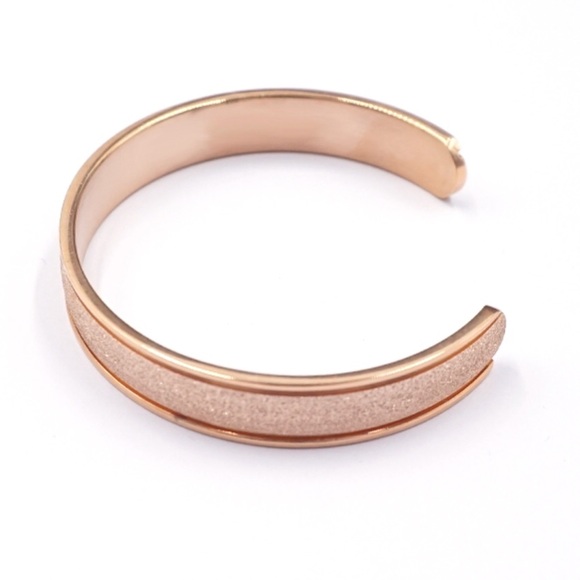 Spring Fashion | Rose Gold Infinity Cuff Bracelet - Picture 5 of 7